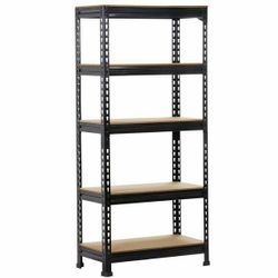 5 Level Adjustable Shelf Garage Steel Metal Storage Metal Storage Rack