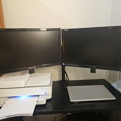 2 Sceptre Monitor 27 Inch W/ Swing Arms Mount