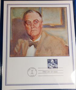  Presidential Commemorative Stamp Folio- Franklin D. Roosevelt