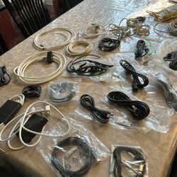 Tv, computer, phone, and cell phones cable some are new and some are used $5 each