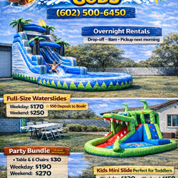 Inflatable waterslide