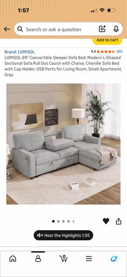 89 inch sleeper couch