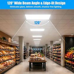 2 ft. x 4 ft. 7800 Lumens Integrated LED Ceiling Panel Light, 5000K, 6 pcs $120 Warehouse Address: 2745 Boone st  Columbia sc 29204 Behind DOLLAR TREE