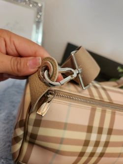 BURBERRY London Nova Check Tote Bag Pale Pink