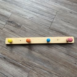 IKEA FLISAT Knob rack with 4 knobs Baby Kids Wall clothes Rack