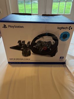 PS5 and PS4 Racing Steering Wheel with shift gear and pedals