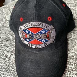 Authentic Rebel Brand Men’s Hat soft thick suede, adjustable back strap OS