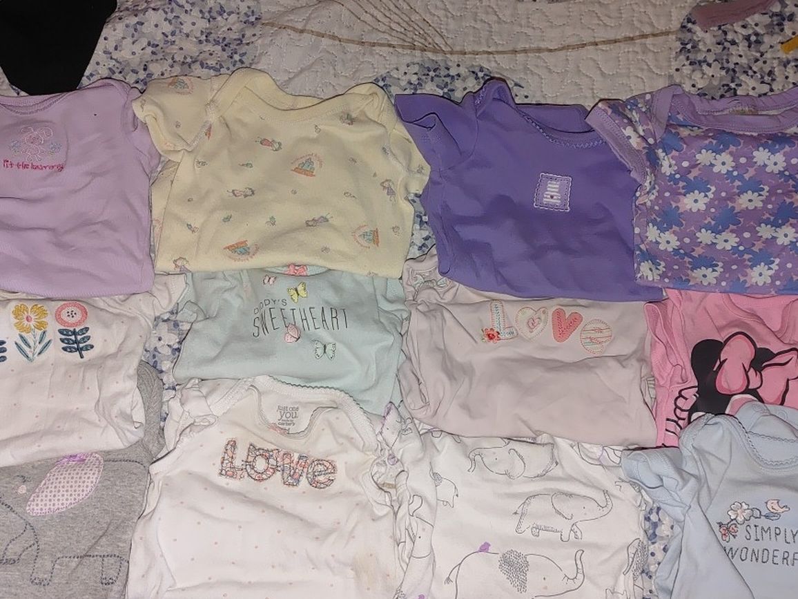 12 Baby Girl Onesies
