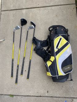 Golf clubs set with standing bag for kids