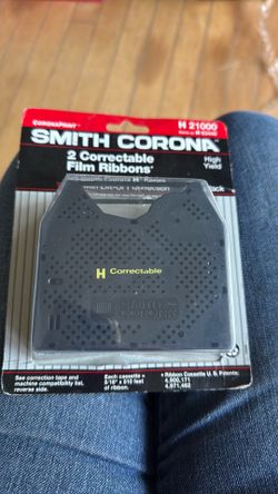 Smith Corona correctable film ribbons two Corona H series H 21000, H 63446