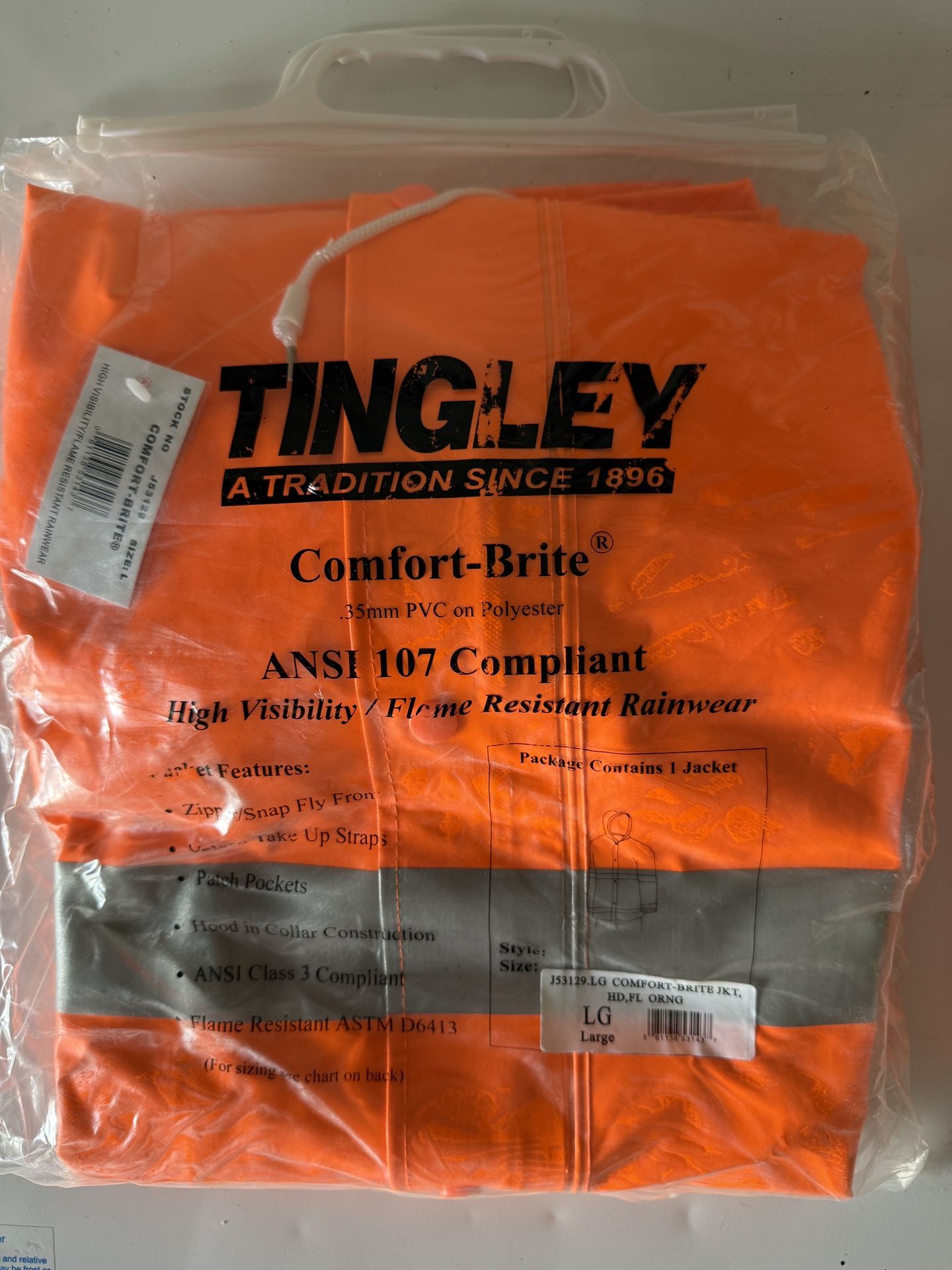 Tingly Rain Jacket (L) And Overalls (XL)