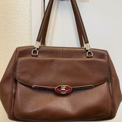 Coach Shoulder Bag  12"W x 9.5"H x 4"D
