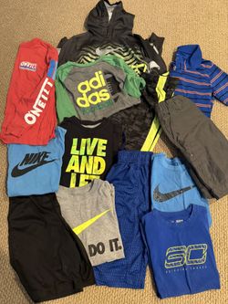 13 Piece Lot summer Spring Size 6-7 Boys Nike under armour Oneill Etc.