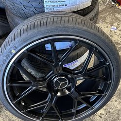 Mercedes 20” New Amg Gt Style Tim’s New Tires Set Sample Pic 