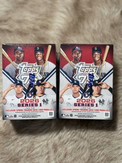 2026 Topps Series 1 MLB Baseball Trading Card Blaster Box Lot of 2 New Sealed