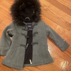 Toddler girls 2T gooded sweater trench coat by Limited  Too