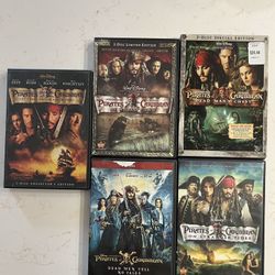 Pirates Of The Caribbean DVD’s 