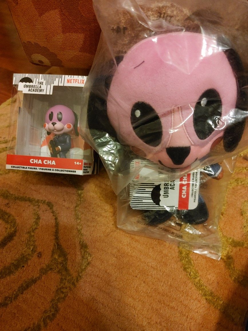 Umbrella Academy Cha Cha Figure & Plush Set