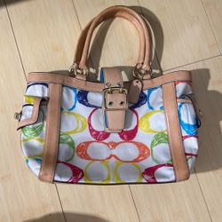Rainbow Coach Purse 