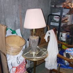 Glass Lamp With Shade