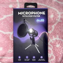 Microphone with Pop Filter 