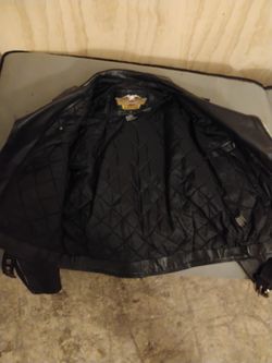 Genuine Harley Davidson Leather Jacket Size Large