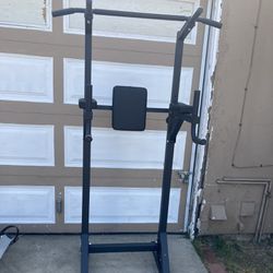 Dip Station Pull Up Bar Workout Equipment