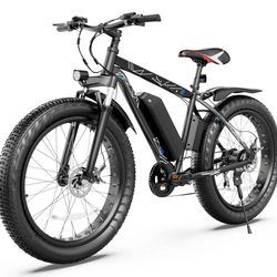 Gocio 26" 4.0 Fat Tire Electric Bike for Adults  inch Big Wheels Fat Tire Electric Bike/ Electric Commuter Bike/ Electric Mountain Bike/Electric Beach