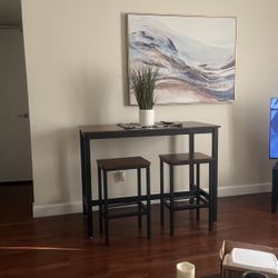 Table And 2 Stools 