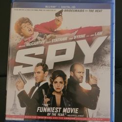 $5 BLU RAY MOVIE. SPY. BLU RAY / DVD ONLY. NO DIGITAL. $5 OR TRADE FOR A MOVIE TITLE I DO NOT ALREADY OWN.