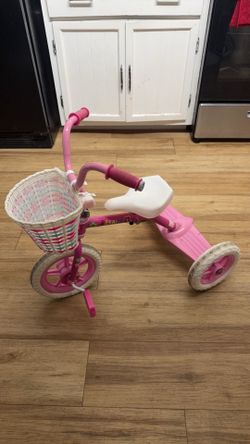 Pink Barbie Toddler Tricycle / Trike with Basket