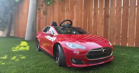 Tesla Model S Kids Ride On Electric Battery Powered Toy Car