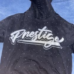 Prestiege Black and White pullover hoodie