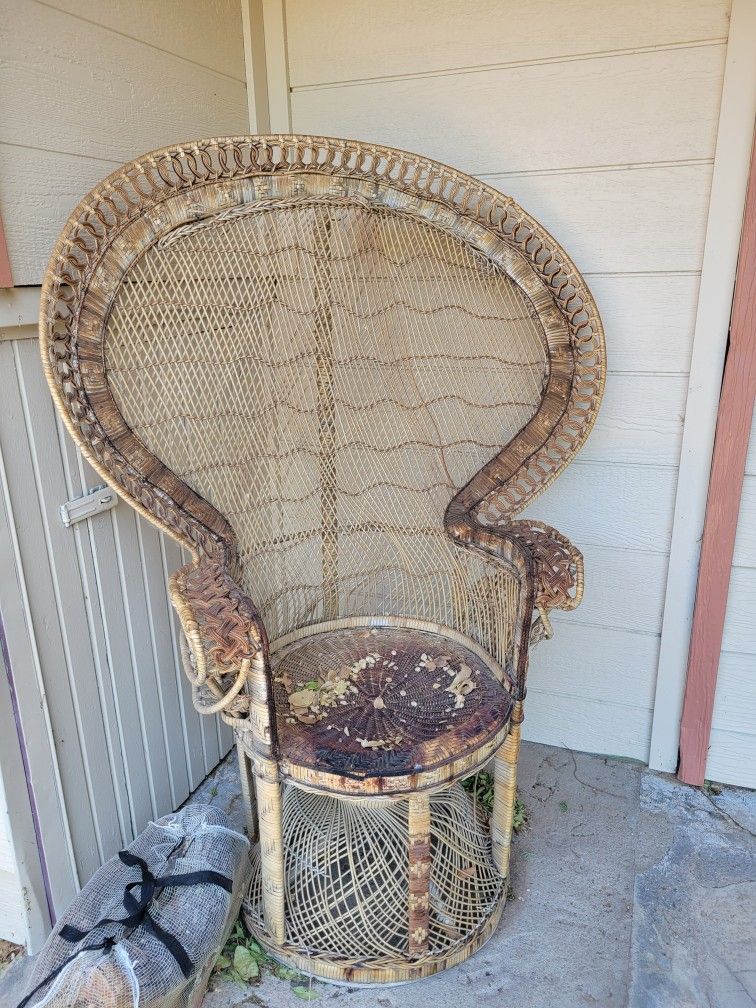 Vintage Peacock Chair