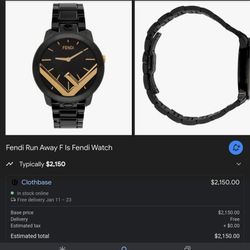 Fendi Watch Like New Works 100% Original $500 Paod Over $1900 For It