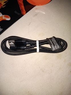 Black Braided USB Charging Cable