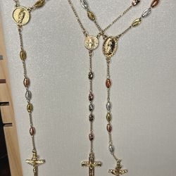 Rosarios De Oro Laminado