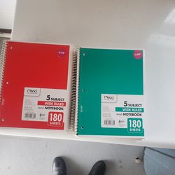 College Ruled Notebook 180 Sheets 75 Pieces