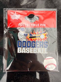 LA Dodgers Baseball Collectible Enamel Pin