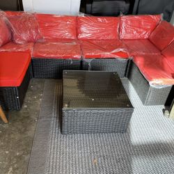 7 Pc Patio Set New $559