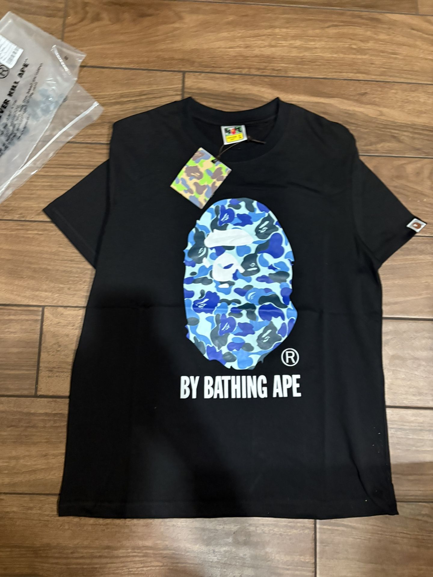 BAPE ABC Camo By Bathing Ape Tee 'Black/Blue FAST SHIPPING 1-3days 