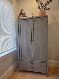 Myrasol Armoire by Highland Dunes, in Mystic Oak Color
