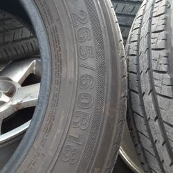 265 60 18 In Good Shape  250.