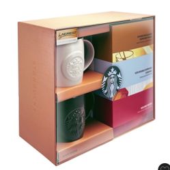 Nespresso Two Ceramic Mugs and Vertuo Line Compatible Coffee Pods Gift Set - 2.06oz/5pc