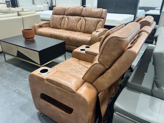 Sala de Piel Reclinable! Instalacion Entrega el Mismo Dia! Financiamiento Disponible
