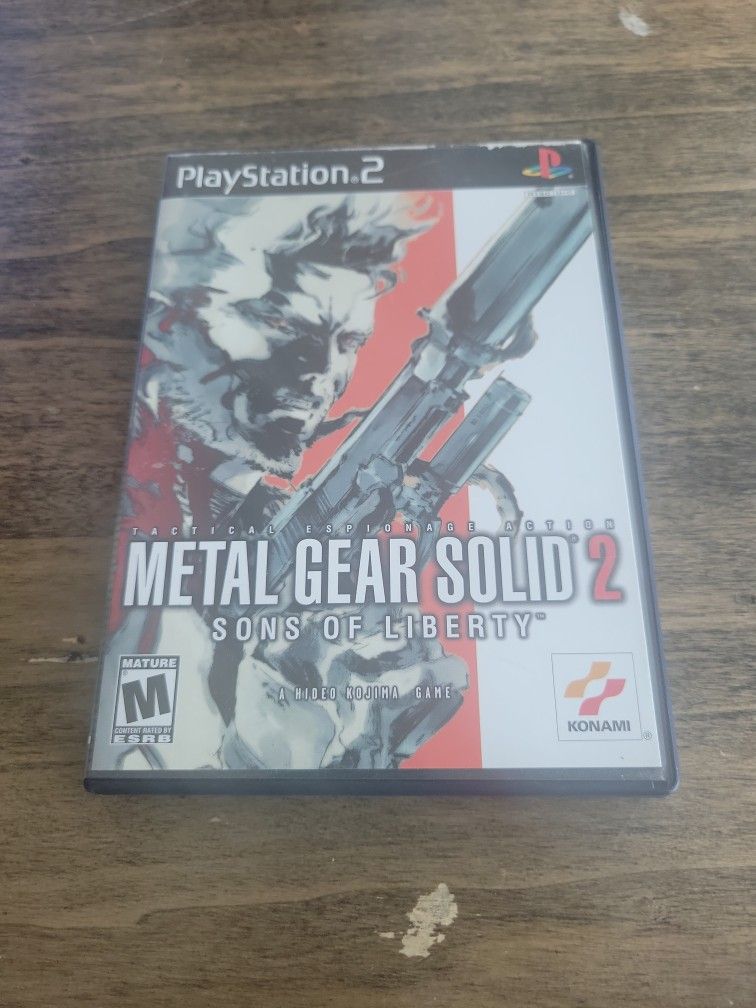 Metal gear solid 2 sons of liberty PS2