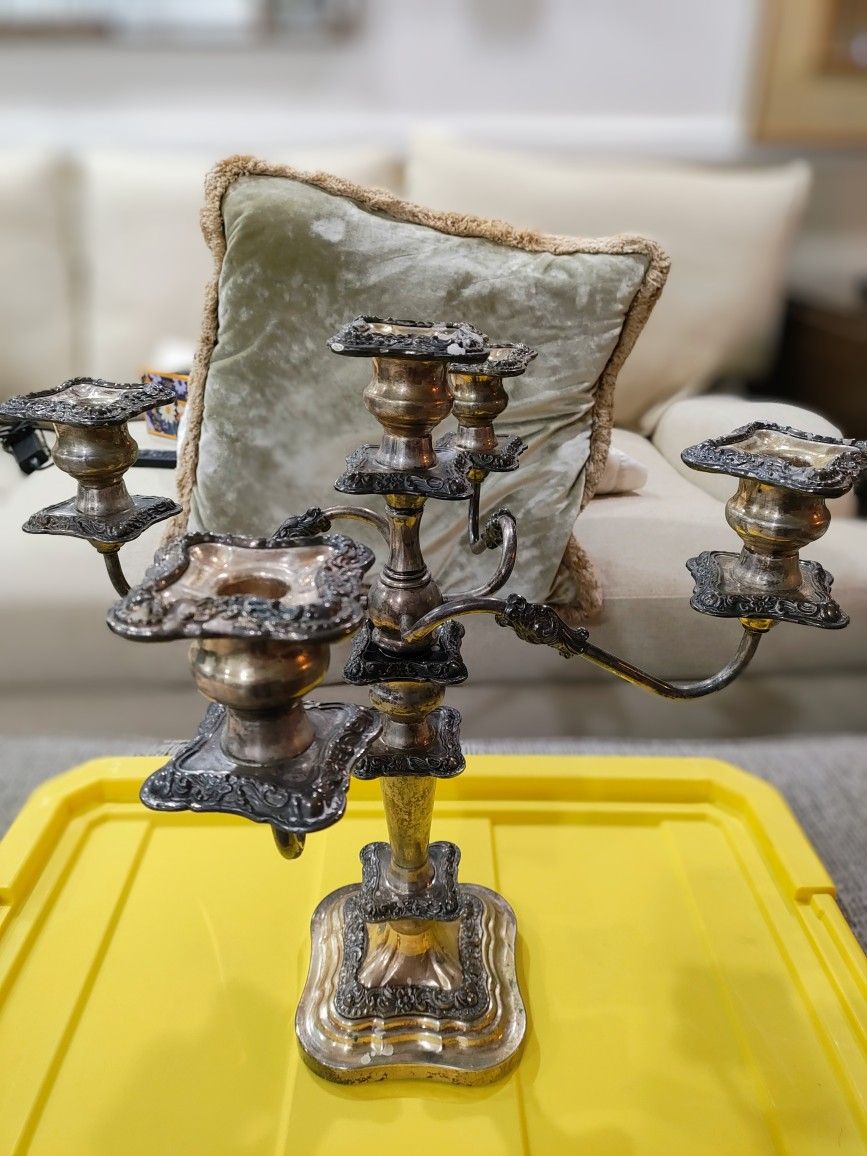 F.B. Rogers Silver Co. Antique Candelabrum c.1890