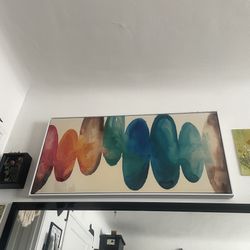 Large Framed Abstract Art Minimalist 