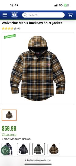 Men’s Jacket Wolverine Size XXL