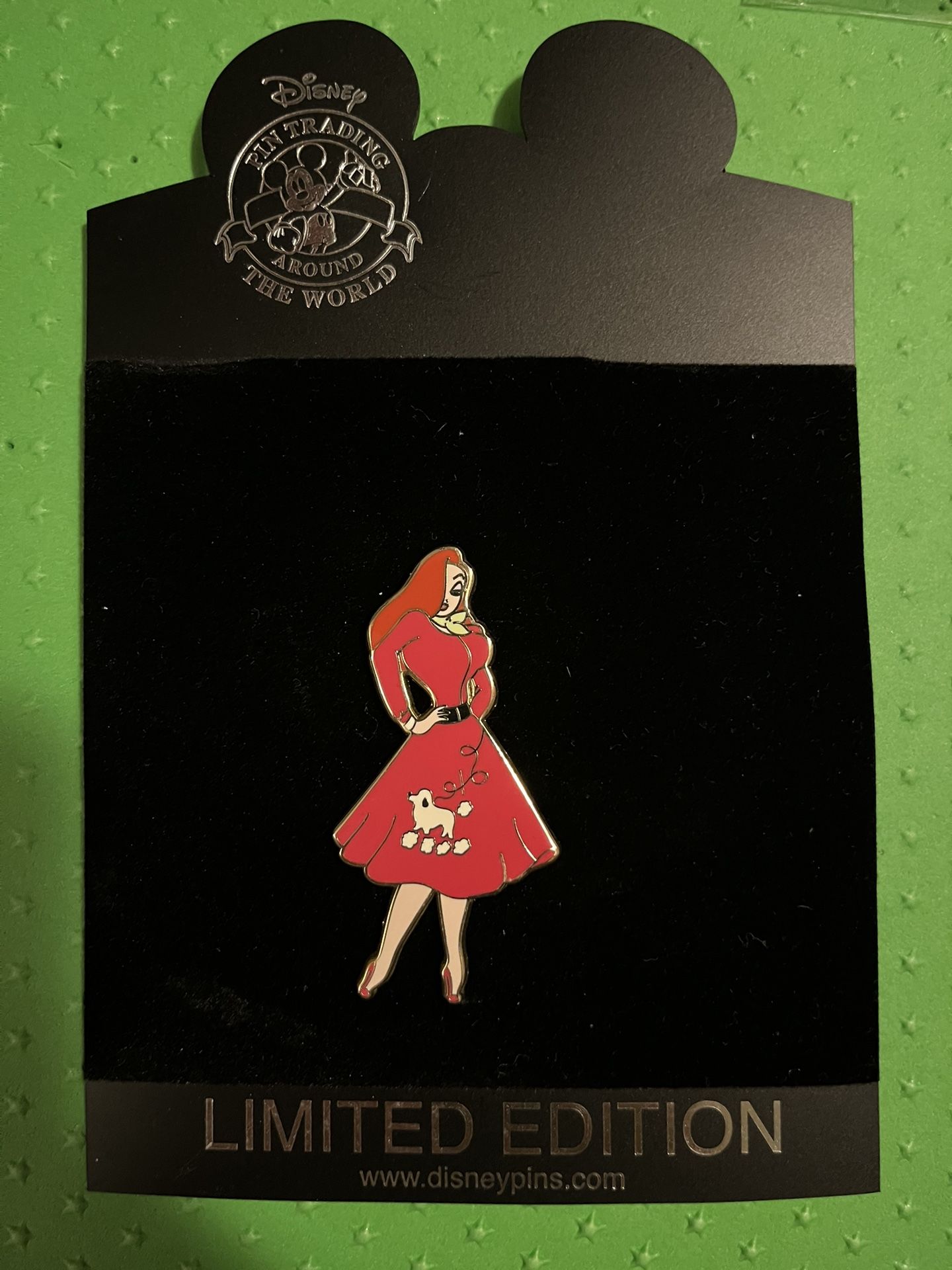 Disney Pin Jessica Rabbit LE 250. Poodle skirt